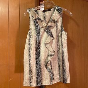 ALMOST NEW The Limited satin frill blouse